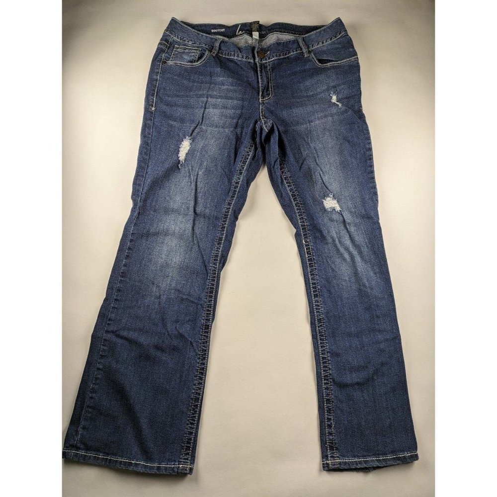 Lane Bryant Bootcut Distressed Jeans Size 20